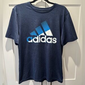 Boys Adidas Blue Tshirt